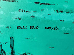 Braulio Brako "Valle del Limarí" Original Acrylic on Canvas