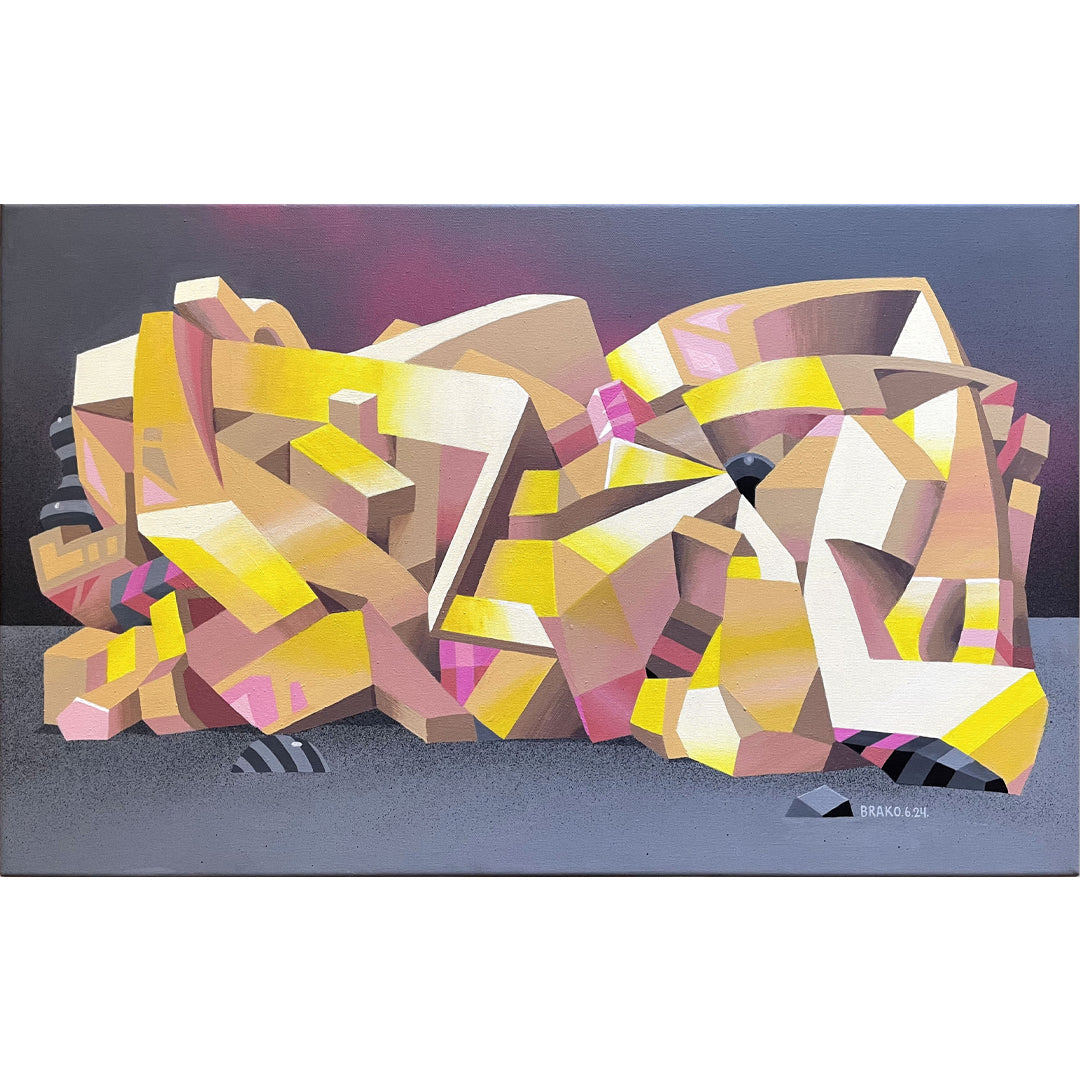 Braulio Brako "Serie Brako 12" Original Acrylic & Spray On Canvas