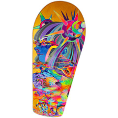 El Miedo "Hang On to Your Ego: Genesis III" Holbein Acrylic Gouaché on Skateboard