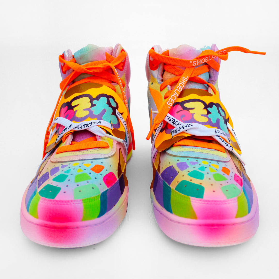 El Miedo Sneakers: "Shibuya Meltdown" Unique Nike Mid Court Shoes