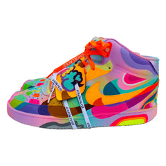 El Miedo Sneakers: "Shibuya Meltdown" Unique Nike Mid Court Shoes